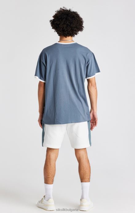 облекло SikSilk къса бродерия на бяла роза мъже 486F8584