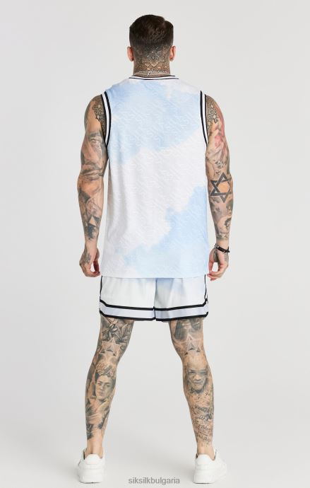 облекло SikSilk бяло залепено смарт късо мъже 486F8596