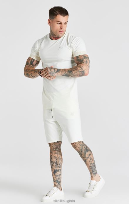 облекло SikSilk екрю техническа лента къса мъже 486F8606