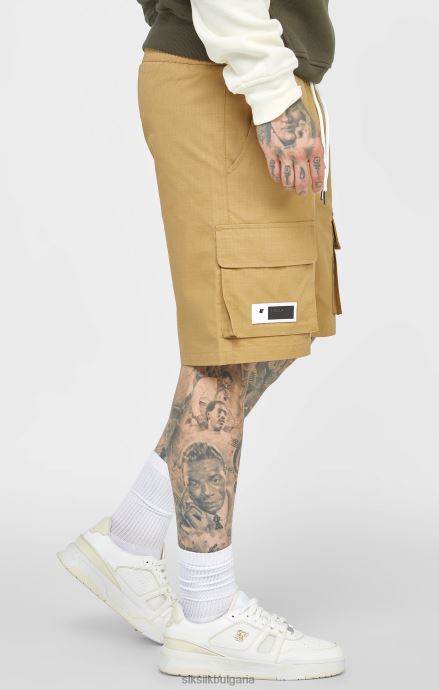 облекло SikSilk тен ripstop cargo short мъже 486F8585