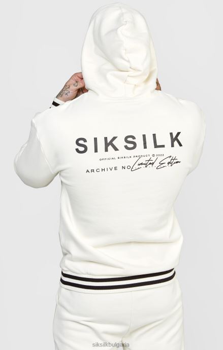 облекло SikSilk екрю джоггер с лента на талията мъже 486F8519