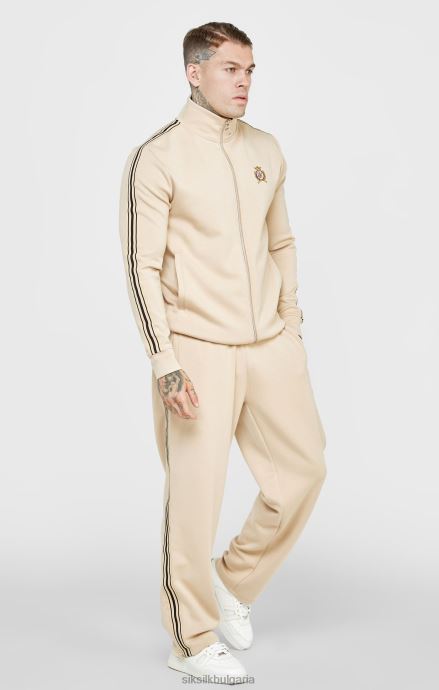 облекло SikSilk свободен панталон в цвят екрю мъже 486F8528