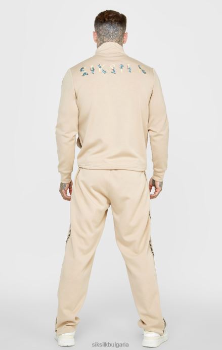 облекло SikSilk свободен панталон в цвят екрю мъже 486F8528