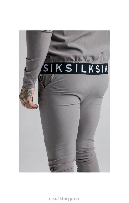 облекло SikSilk спортен панталон agility poly ripstop - сив мъже 486F8527