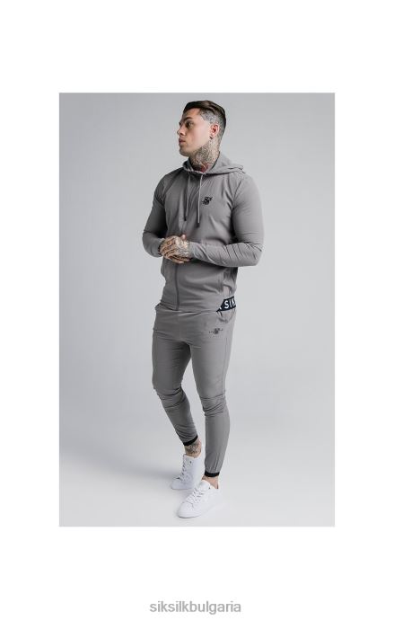 облекло SikSilk спортен панталон agility poly ripstop - сив мъже 486F8527