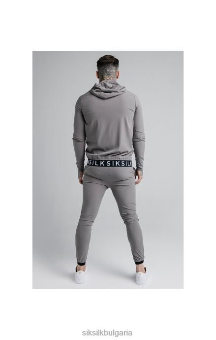облекло SikSilk спортен панталон agility poly ripstop - сив мъже 486F8527