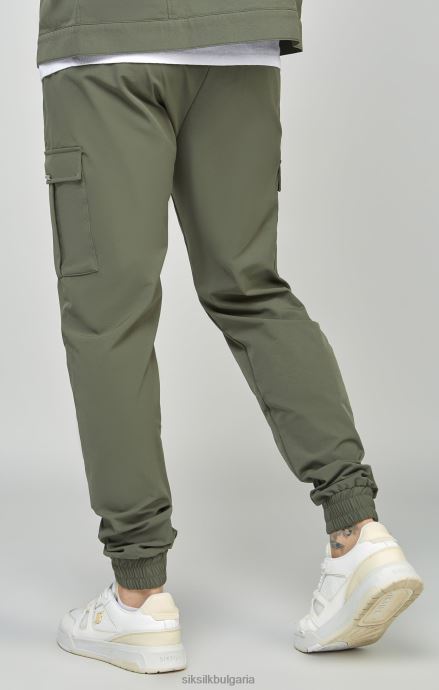 облекло SikSilk utility cargo jogger в цвят каки мъже 486F8511