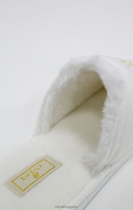 обувки SikSilk бял чехъл с бродирано лого мъже 486F86