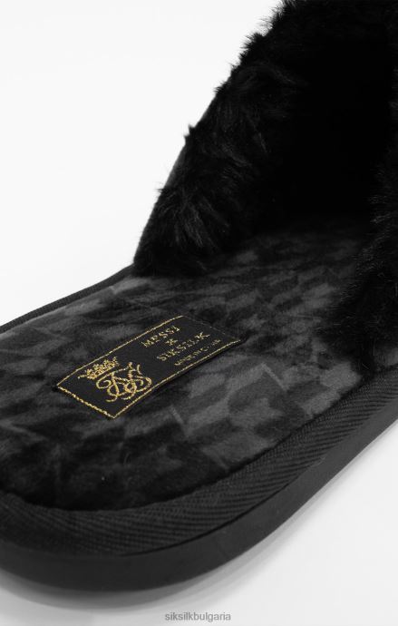 обувки SikSilk x черни чехли messi мъже 486F823