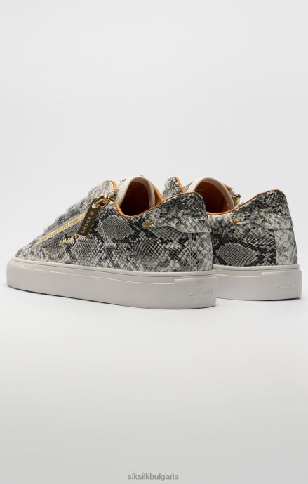 обувки SikSilk ефект на бяла змийска кожа Kirkie мъже 486F816