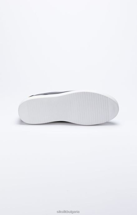 обувки SikSilk черни класически маратонки с метални d-рингове мъже 486F810