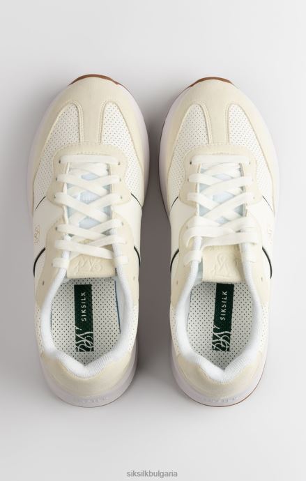 обувки SikSilk екрю wira racer trainer мъже 486F81