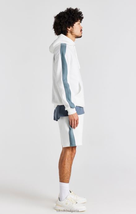 облекло SikSilk голям суичър с бяла роза мъже 486F8433