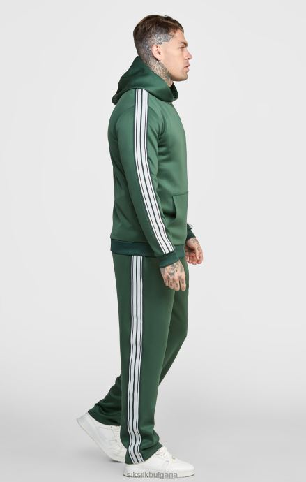 облекло SikSilk зелена елегантна качулка с качулка мъже 486F8434