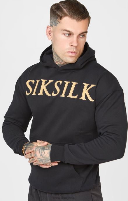 облекло SikSilk златна качулка с апликации мъже 486F8436