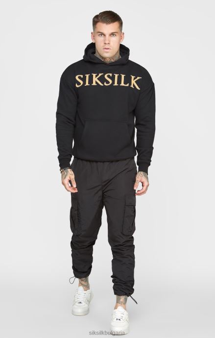 облекло SikSilk златна качулка с апликации мъже 486F8436