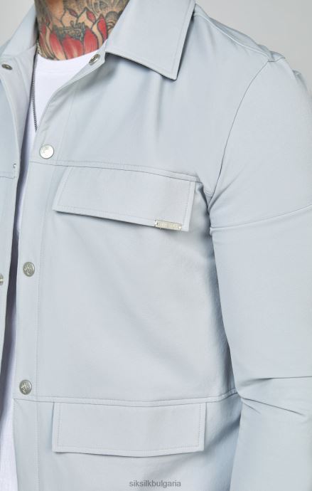 облекло SikSilk сива универсална тениска мъже 486F8462