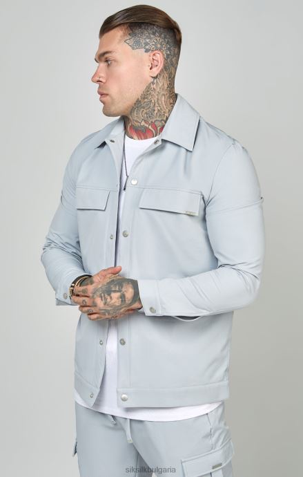 облекло SikSilk сива универсална тениска мъже 486F8462