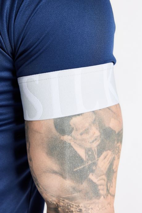 облекло SikSilk тъмносиня тениска с еластични маншети мъже 486F8369