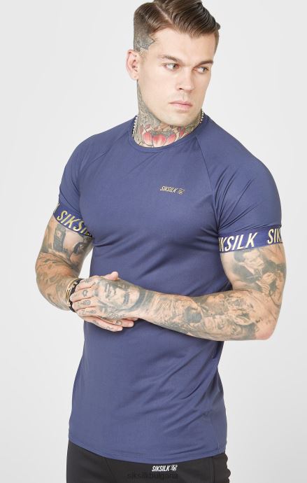 облекло SikSilk тъмносиня спортна тениска мъже 486F8371
