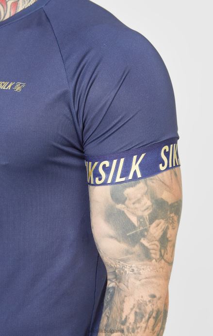 облекло SikSilk тъмносиня спортна тениска мъже 486F8371