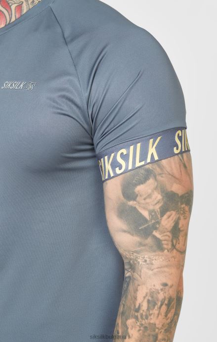 облекло SikSilk спортна техническа тениска charcoal мъже 486F8365
