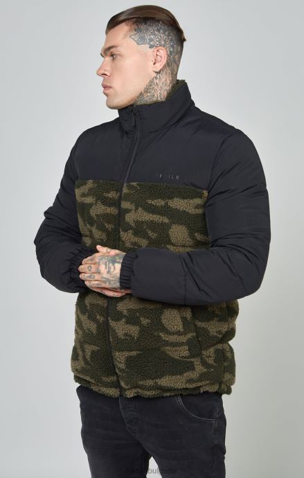 облекло SikSilk черно яке от шерпа мъже 486F8485