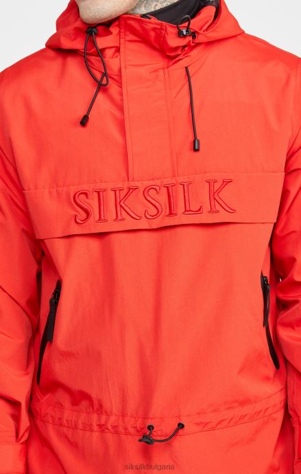 облекло SikSilk червено горно яке мъже 486F8489
