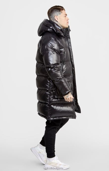 облекло SikSilk черно мениджърско палто мъже 486F8497