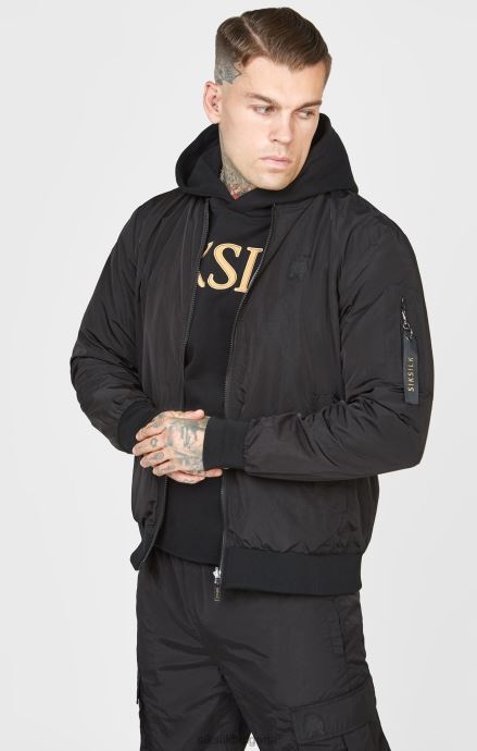 облекло SikSilk черен реверсивен бомбардировач мъже 486F8502