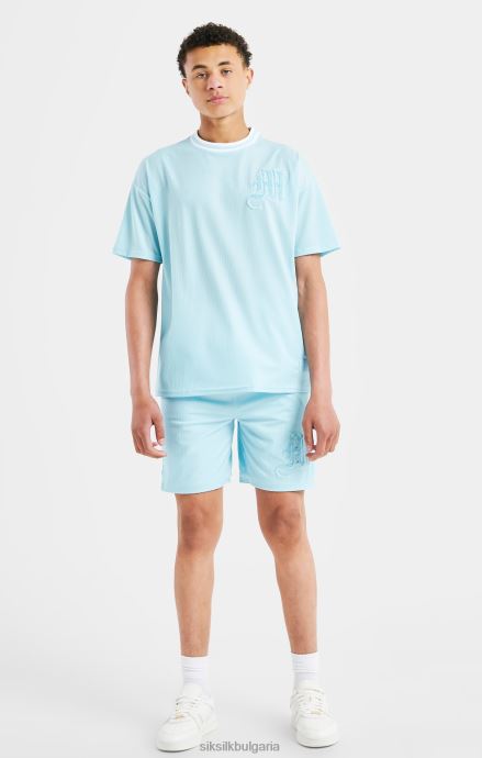 облекло SikSilk x широки шорти с лого на messi - сини момчета 486F8313