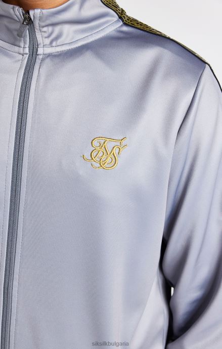 облекло SikSilk сива залепена фуния с цип момчета 486F8295