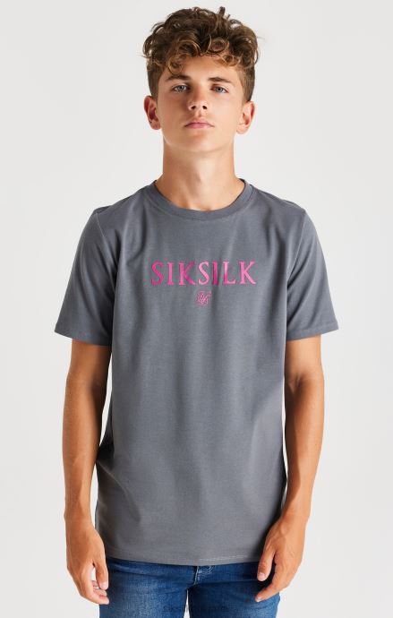 облекло SikSilk сива маркова тениска момчета 486F8280