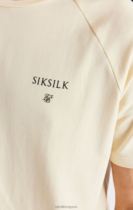 облекло SikSilk бежова тениска тип реглан момчета 486F8282