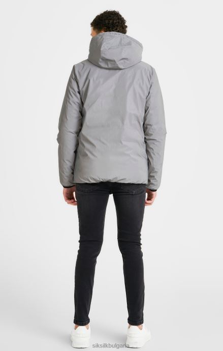 облекло SikSilk сиво двустранно балон яке момчета 486F8298