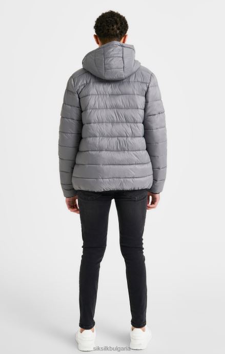 облекло SikSilk сиво двустранно балон яке момчета 486F8298
