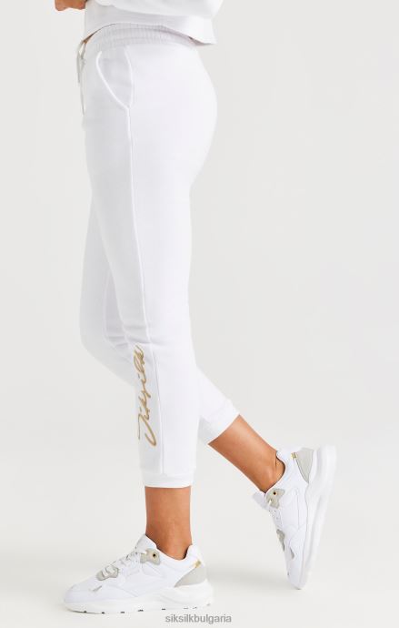 облекло SikSilk бял подпис джогинг момичета 486F8347