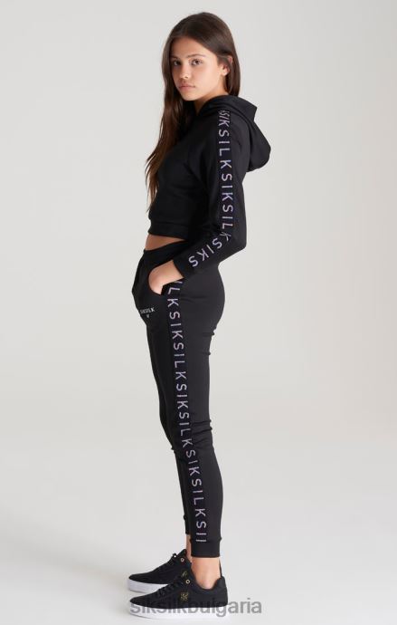 облекло SikSilk черен панталон с тиксо момичета 486F8349