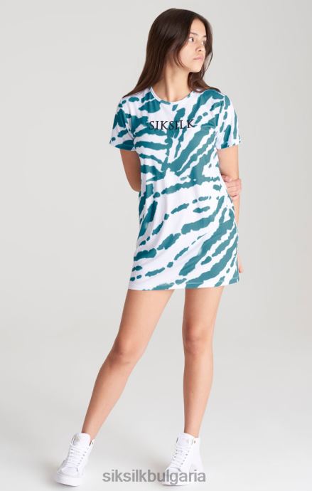 облекло SikSilk тениска с бяла вратовръзка момичета 486F8343