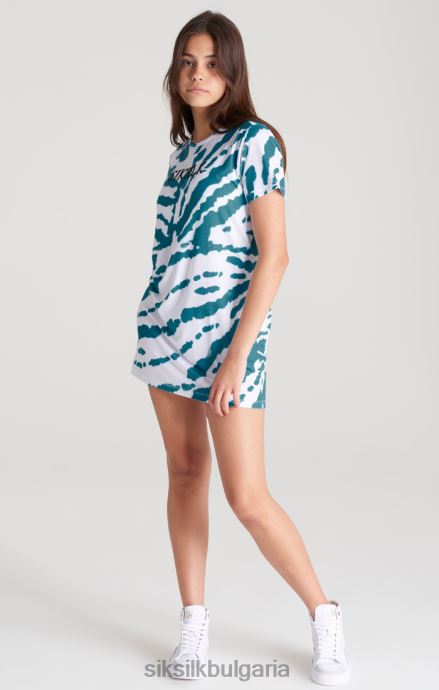 облекло SikSilk тениска с бяла вратовръзка момичета 486F8343