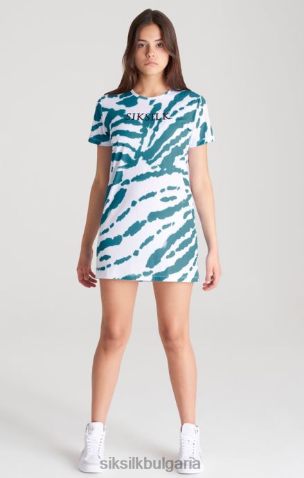 облекло SikSilk тениска с бяла вратовръзка момичета 486F8343