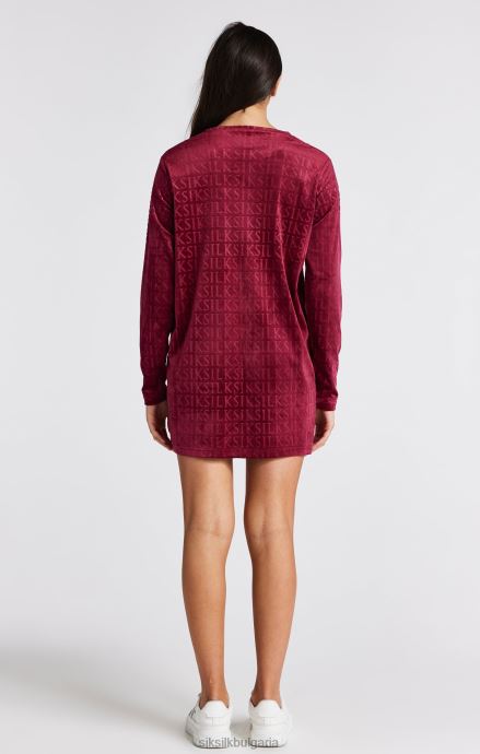 облекло SikSilk розова велурена тениска с дълъг ръкав момичета 486F8345