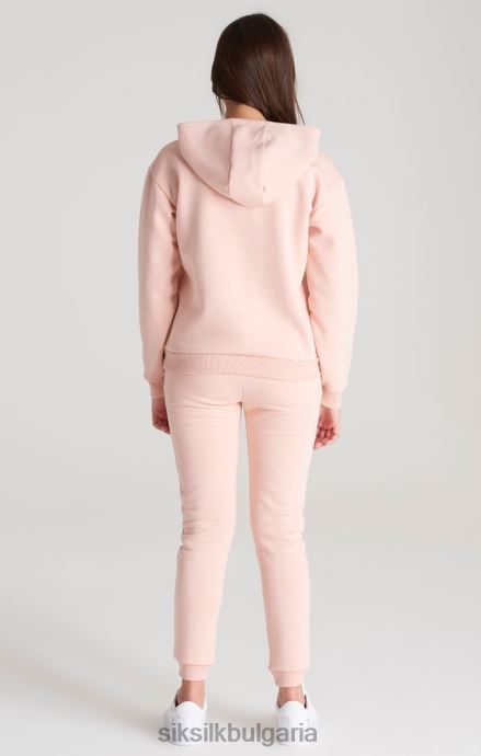 облекло SikSilk розово изрязано суичър с подпис момичета 486F8333