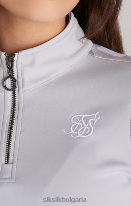 облекло SikSilk сив камуфлажен панелен горнище момичета 486F8338