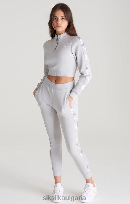 облекло SikSilk сив камуфлажен панелен горнище момичета 486F8338