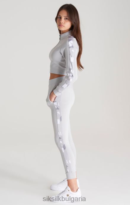 облекло SikSilk сив камуфлажен панелен горнище момичета 486F8338