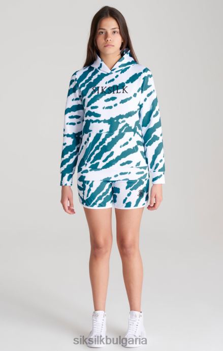 облекло SikSilk качулка с бяла вратовръзка момичета 486F8339