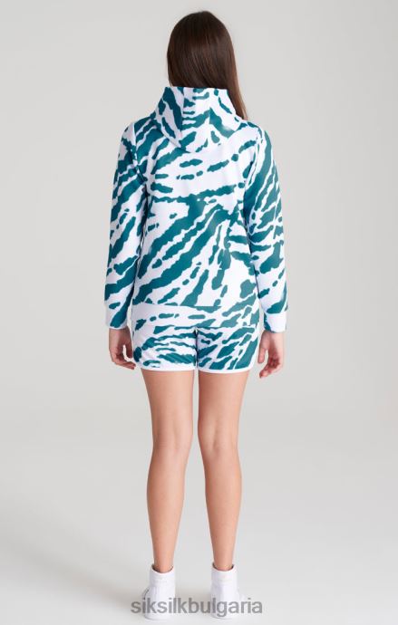облекло SikSilk качулка с бяла вратовръзка момичета 486F8339