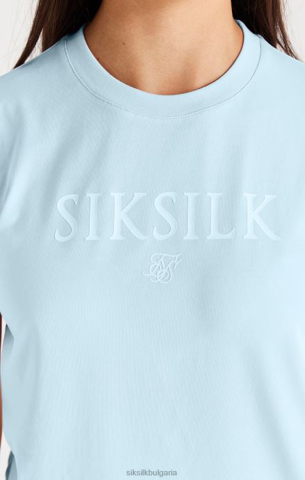 облекло SikSilk маркова тениска - синя момичета 486F8319