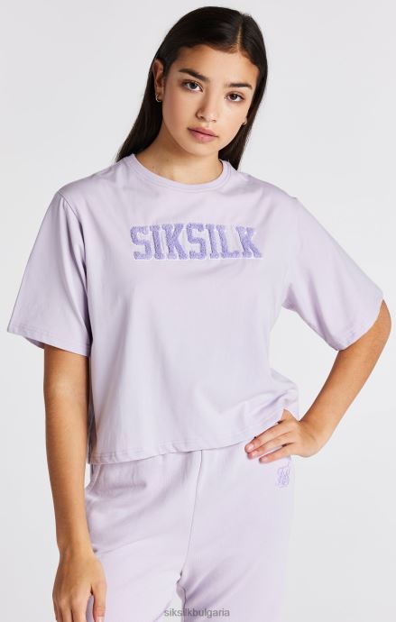 облекло SikSilk лилава тениска с лого на университета момичета 486F8327